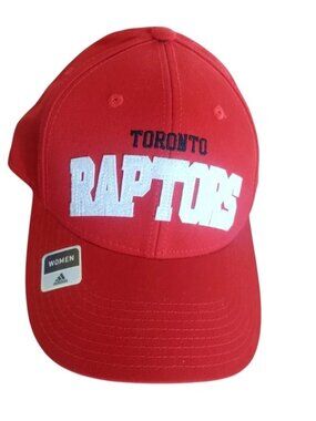 Toronto Raptors Womens Hat Adidas Snapback Cap Sequin Sparkle Logo Red New